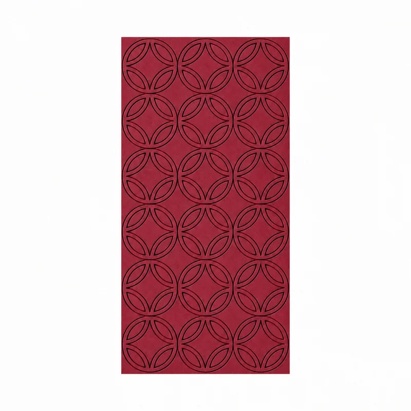Панел за стена Pet Felt - Rounds, цвят R20, 2400 x 1200 mm, дебелина 9 mm, 1 брой
