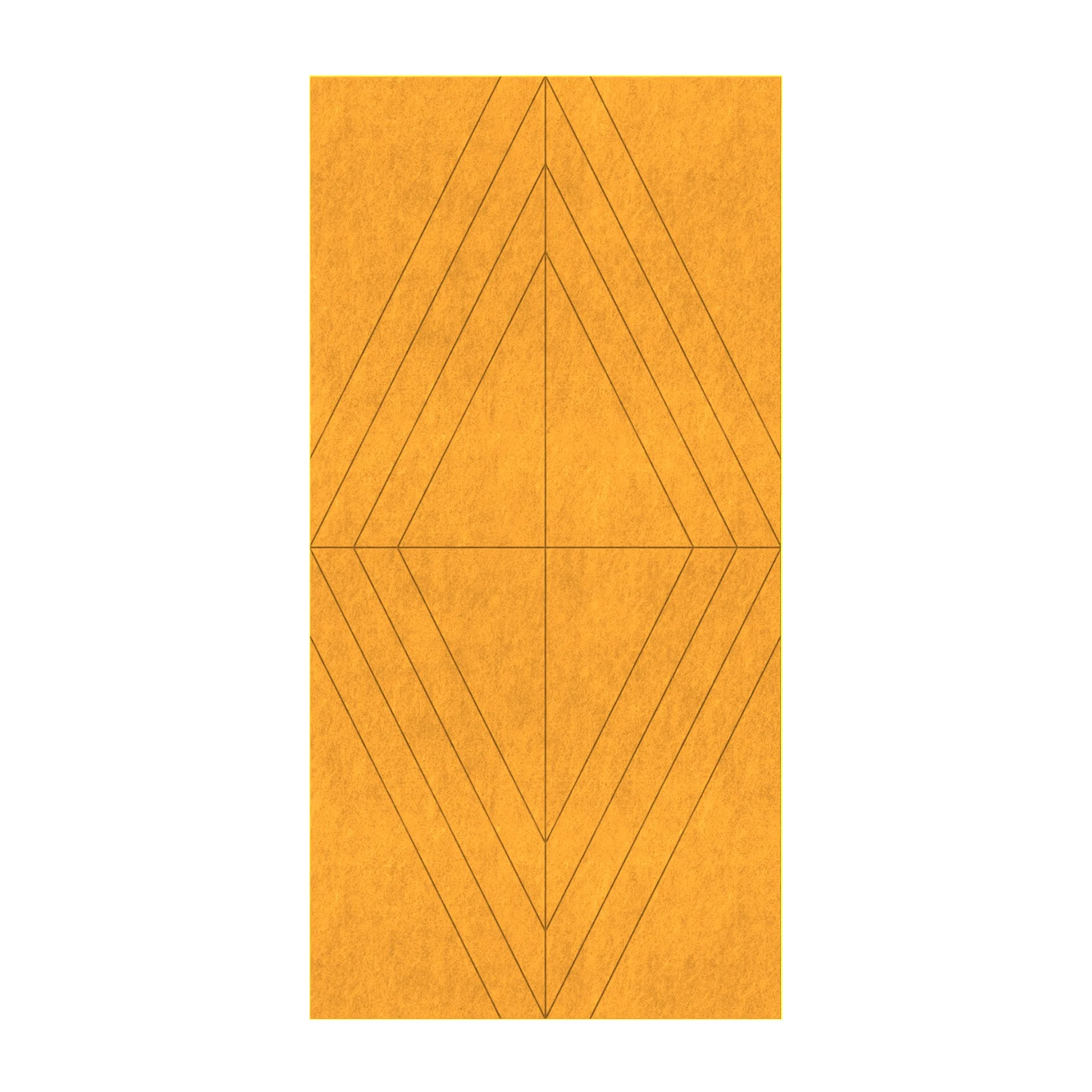 Панел за стена Pet Felt - Rhombus, цвят R23, 2400 x 1200 mm, дебелина 9 mm, 1 брой