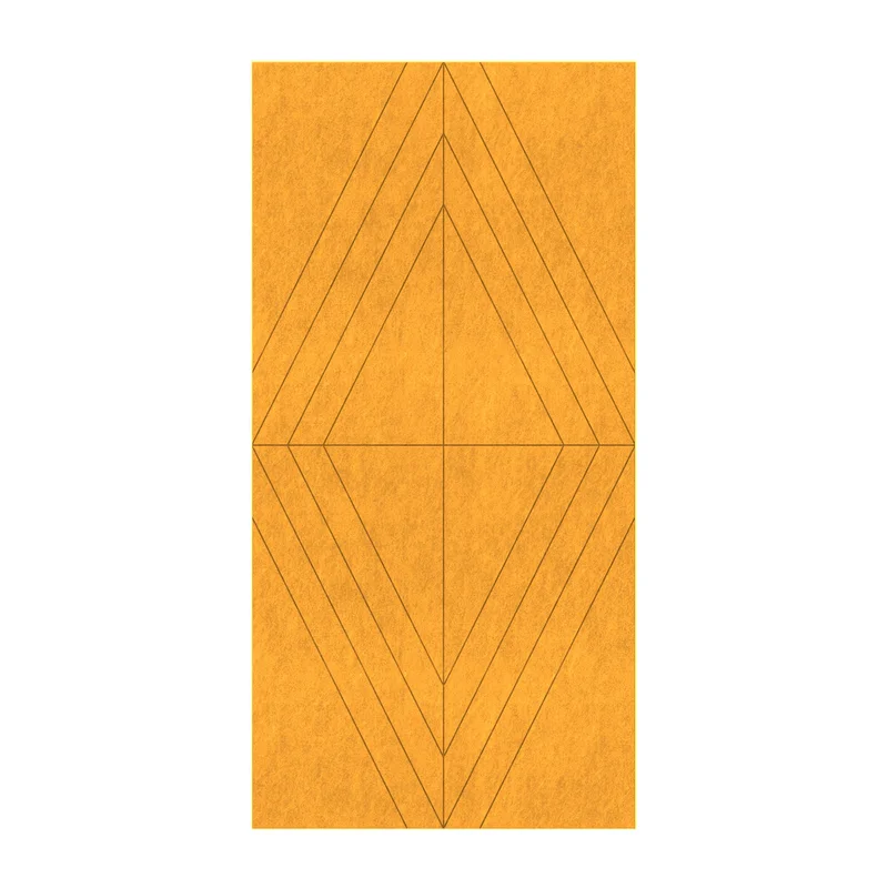 Панел за стена Pet Felt - Rhombus, цвят R23, 2400 x 1200 mm, дебелина 9 mm, 1 брой