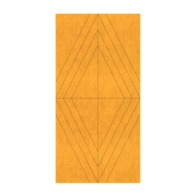 Панел за стена Pet Felt - Rhombus, цвят R23, 2400 x 1200 mm, дебелина 9 mm, 1 брой