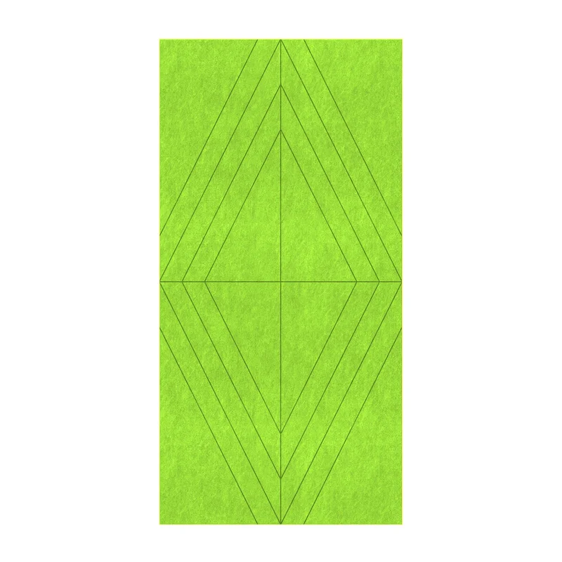 Панел за стена Pet Felt - Rhombus, цвят R25, 2400 x 1200 mm, дебелина 9 mm, 1 брой