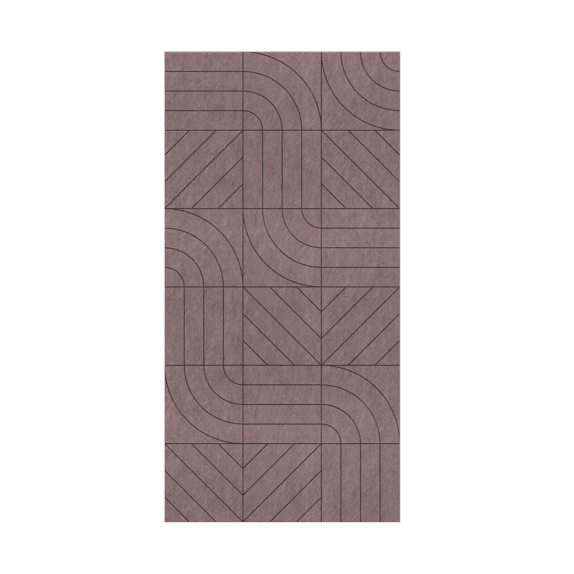 Панел за стена Pet Felt - Direction, цвят R26, 2400 x 1200 mm, дебелина 9 mm, 1 брой