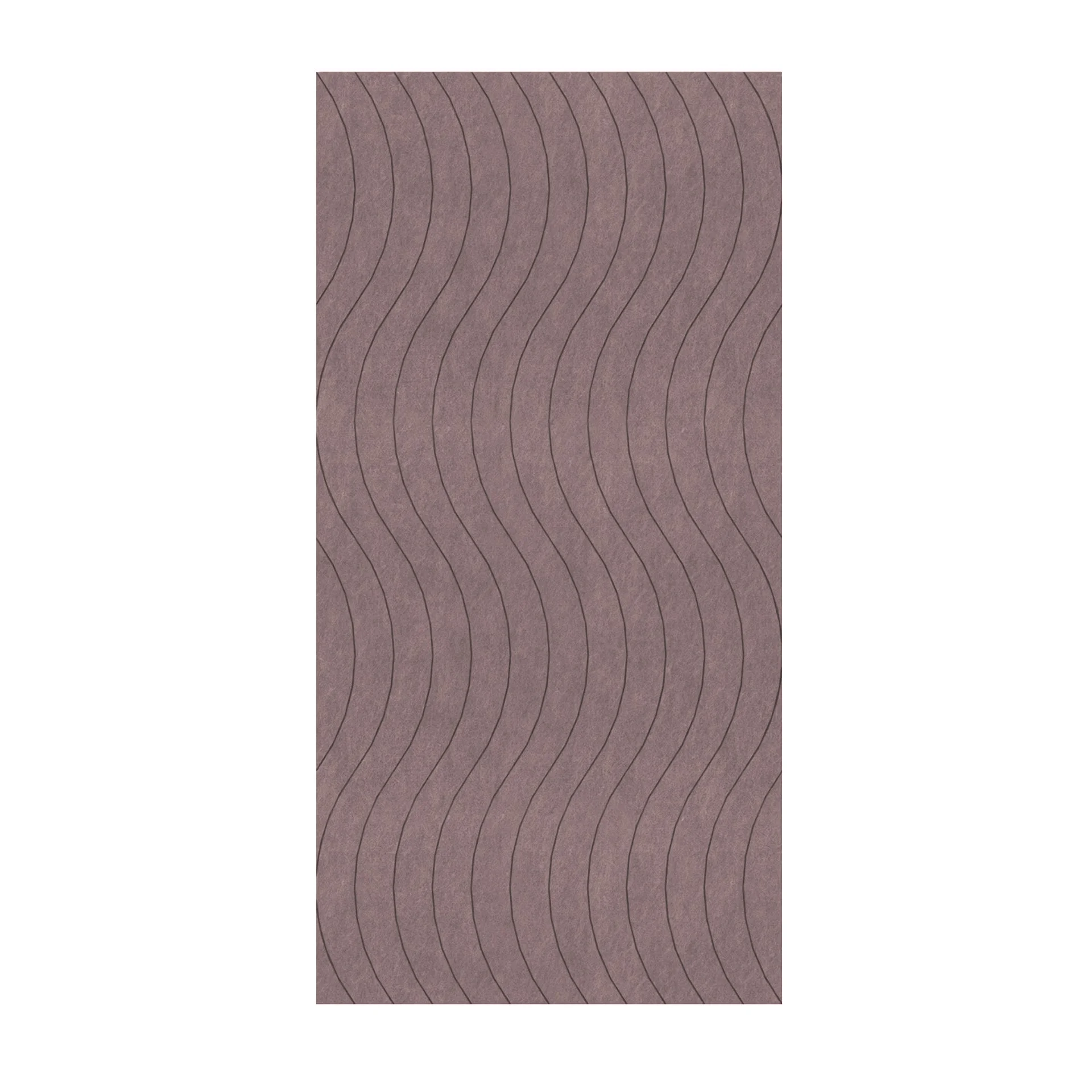 Панел за стена Pet Felt - Wave, цвят R26, 2400 x 1200 mm, дебелина 9 mm, 1 брой