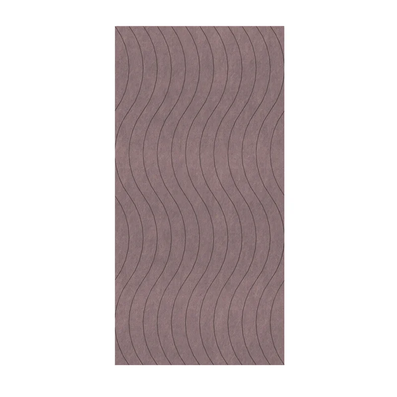 Панел за стена Pet Felt - Wave, цвят R26, 2400 x 1200 mm, дебелина 9 mm, 1 брой