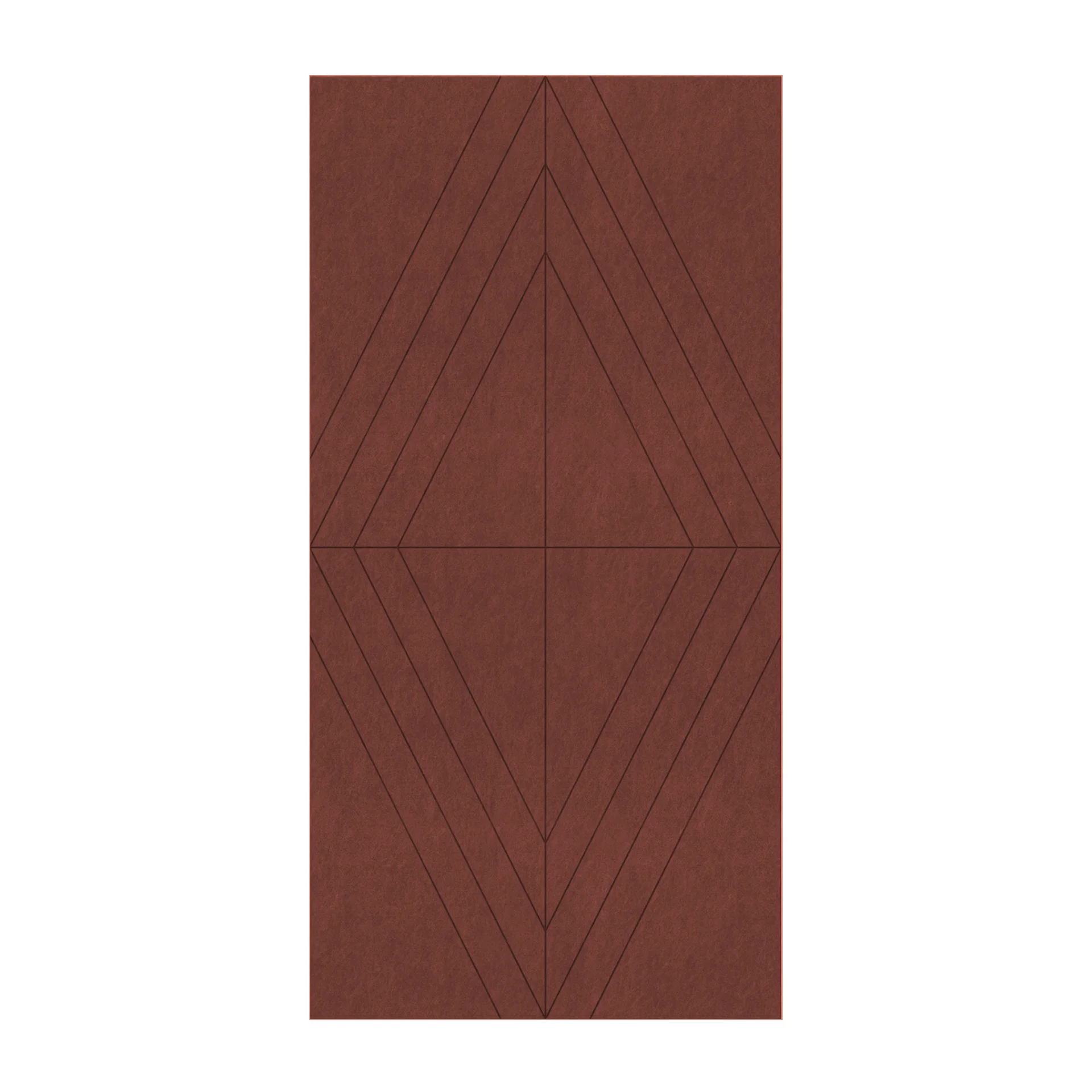 Панел за стена Pet Felt - Rhombus, цвят R27, 2400 x 1200 mm, дебелина 9 mm, 1 брой