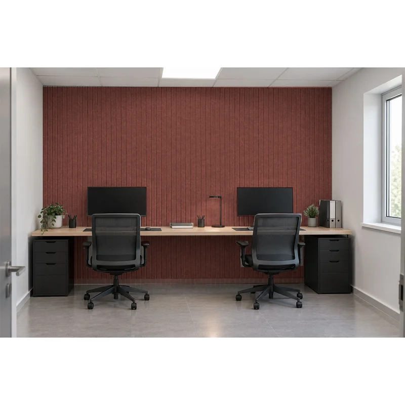 Панел за стена Pet Felt - Line, цвят R27, 2400 x 1200 mm, дебелина 9 mm, 1 брой