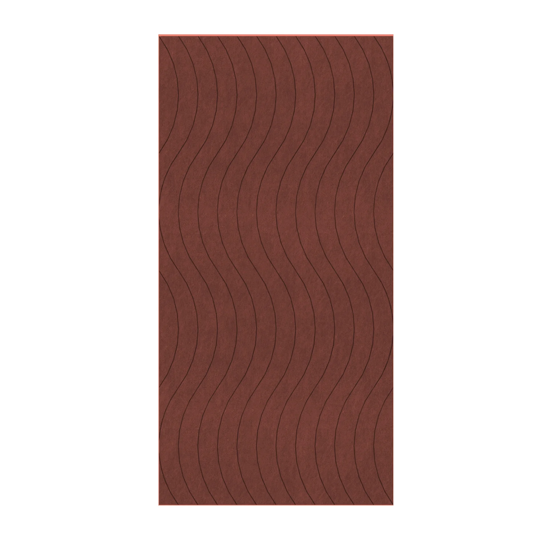 Панел за стена Pet Felt - Wave, цвят R27, 2400 x 1200 mm, дебелина 9 mm, 1 брой
