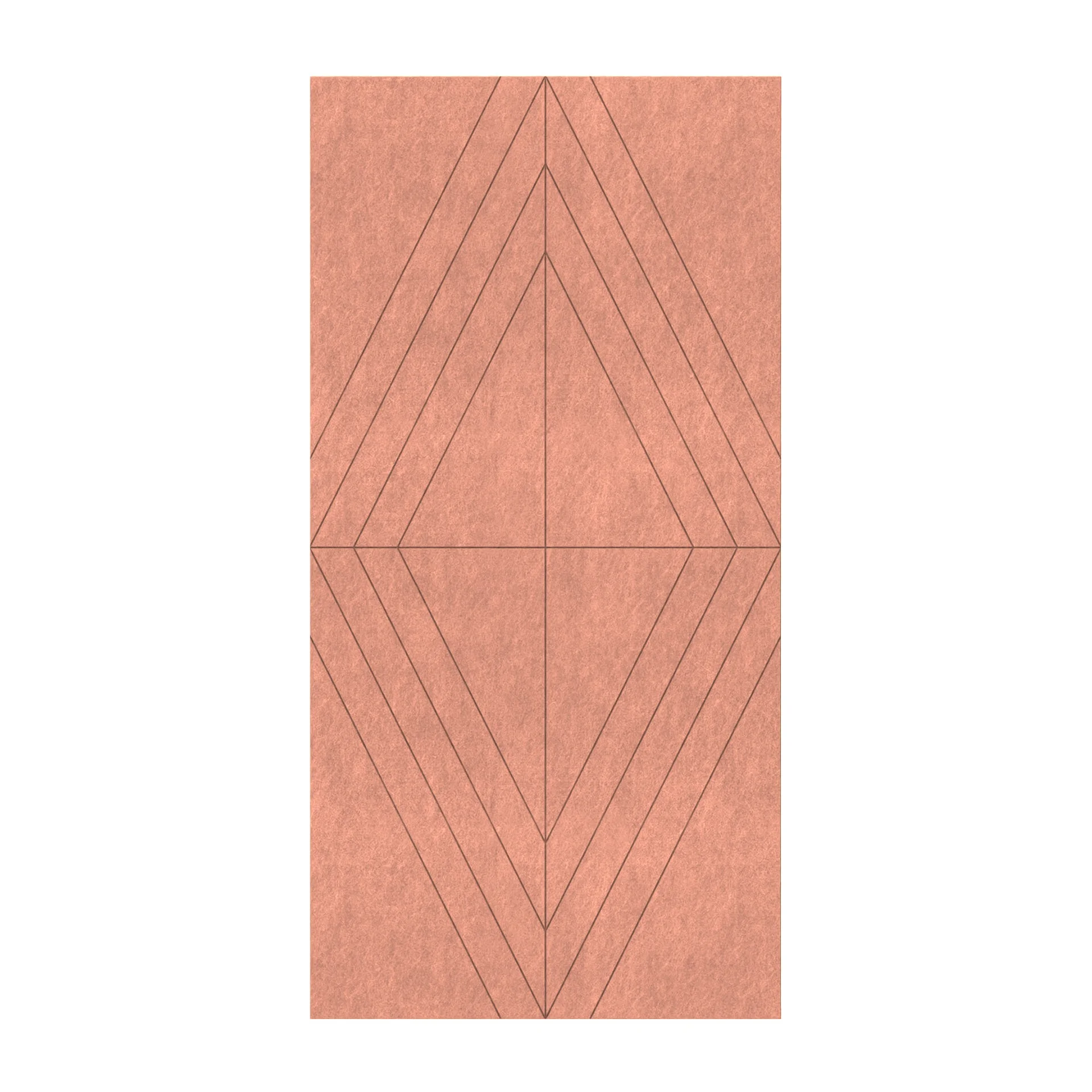 Панел за стена Pet Felt - Rhombus, цвят R31, 2400 x 1200 mm, дебелина 9 mm, 1 брой