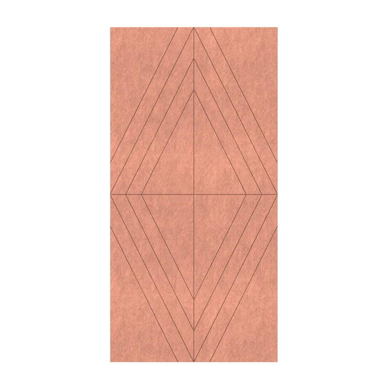 Панел за стена Pet Felt - Rhombus, цвят R31, 2400 x 1200 mm, дебелина 9 mm, 1 брой