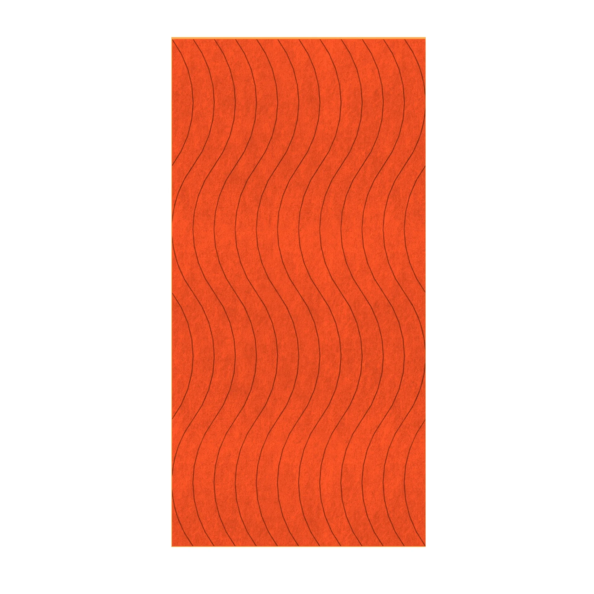 Панел за стена Pet Felt - Wave, цвят R32, 2400 x 1200 mm, дебелина 9 mm, 1 брой
