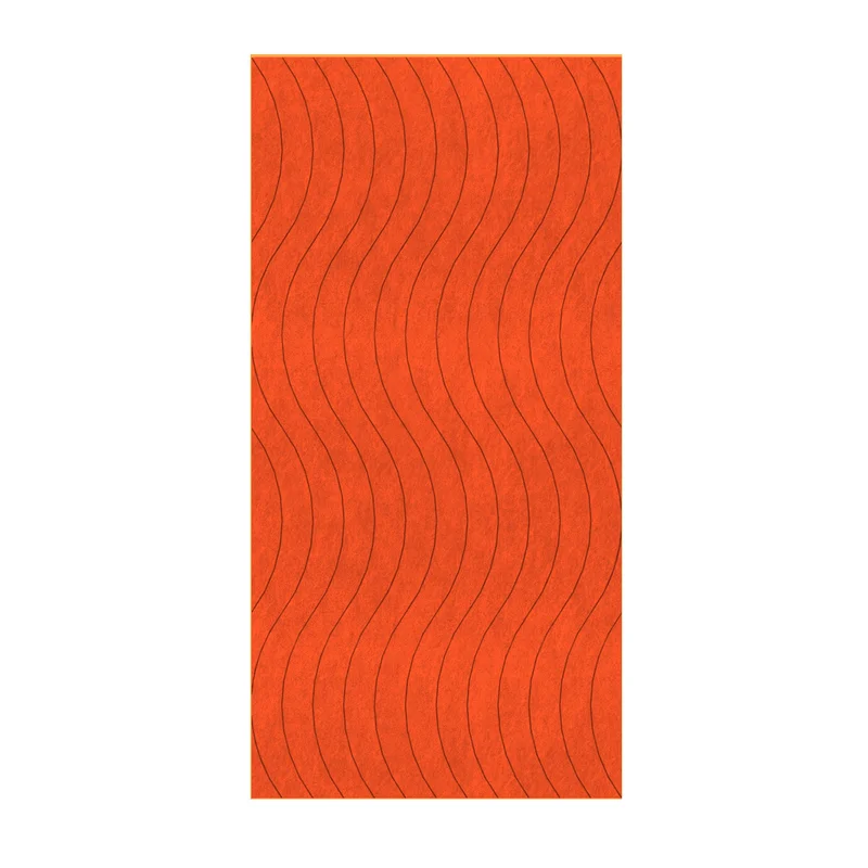 Панел за стена Pet Felt - Wave, цвят R32, 2400 x 1200 mm, дебелина 9 mm, 1 брой
