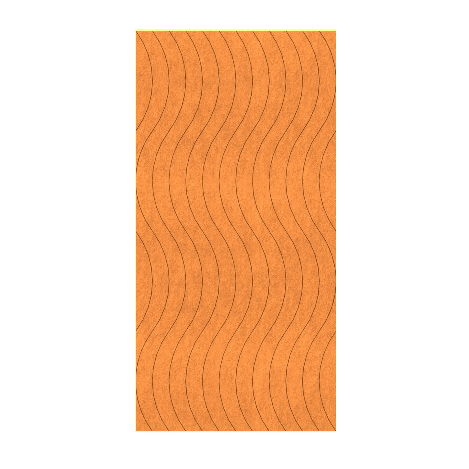 Панел за стена Pet Felt - Wave, цвят R33, 2400 x 1200 mm, дебелина 9 mm, 1 брой
