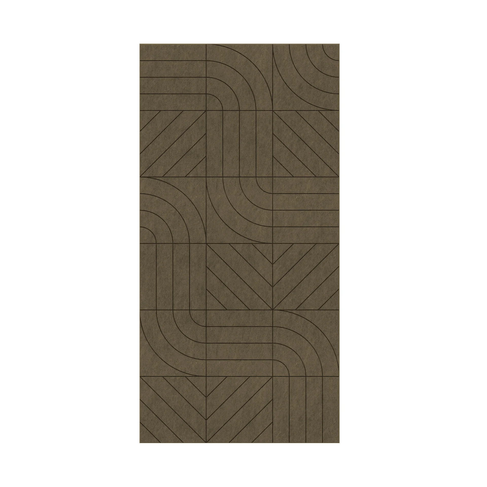 Панел за стена Pet Felt - Direction, цвят R40, 2400 x 1200 mm, дебелина 9 mm, 1 брой