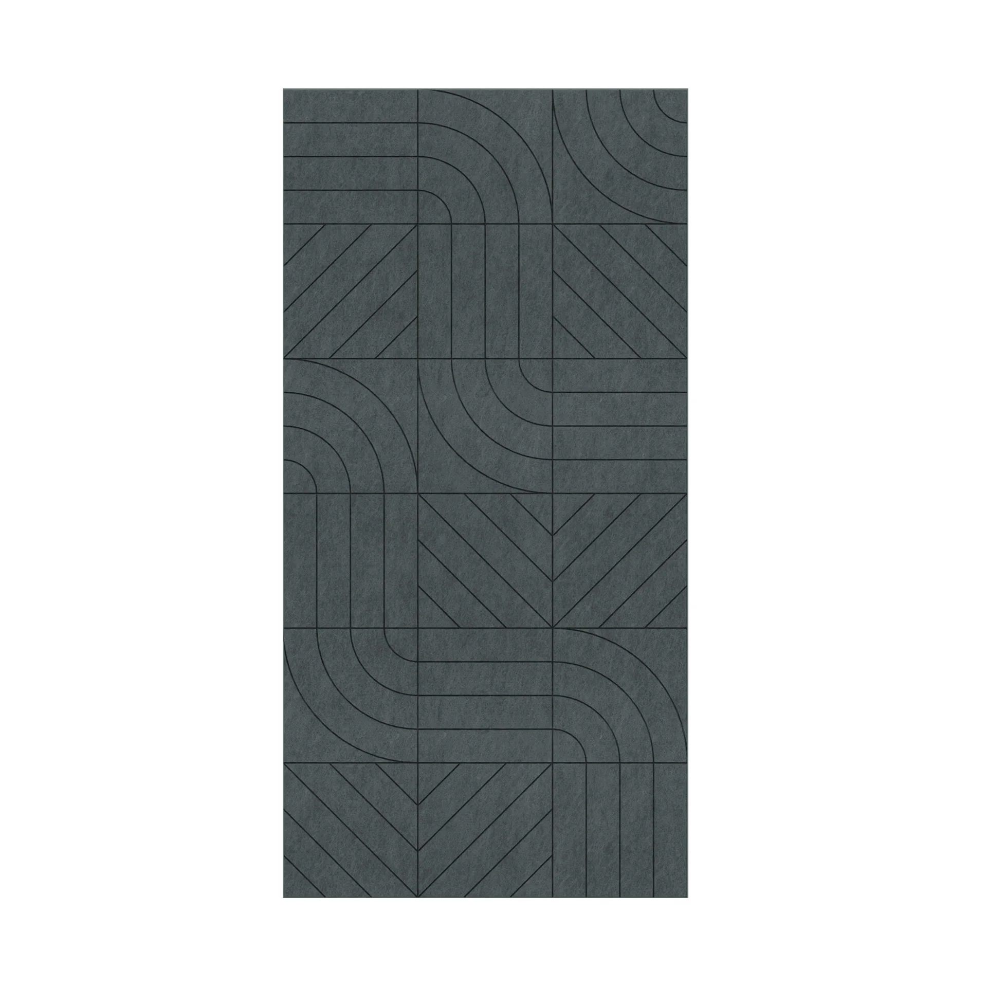 Панел за стена Pet Felt - Direction, цвят R41, 2400 x 1200 mm, дебелина 9 mm, 1 брой