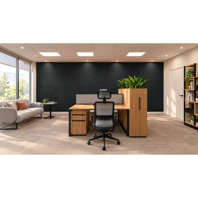 Панел за стена Pet Felt - Rhombus, цвят R44, 2400 x 1200 mm, дебелина 9 mm, 1 брой