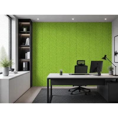 Панел за стена Pet Felt - Fish Bone, цвят R46, 2400 x 1200 mm, дебелина 9 mm, 1 брой