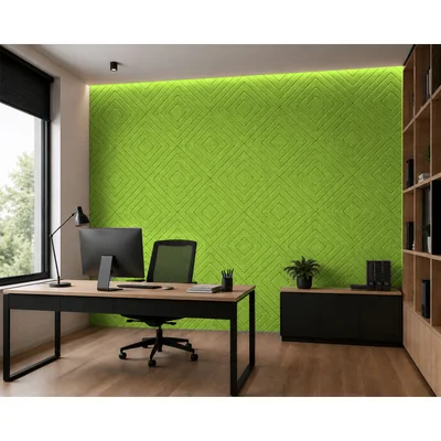 Панел за стена Pet Felt - Illusion, цвят R46, 2400 x 1200 mm, дебелина 9 mm, 1 брой