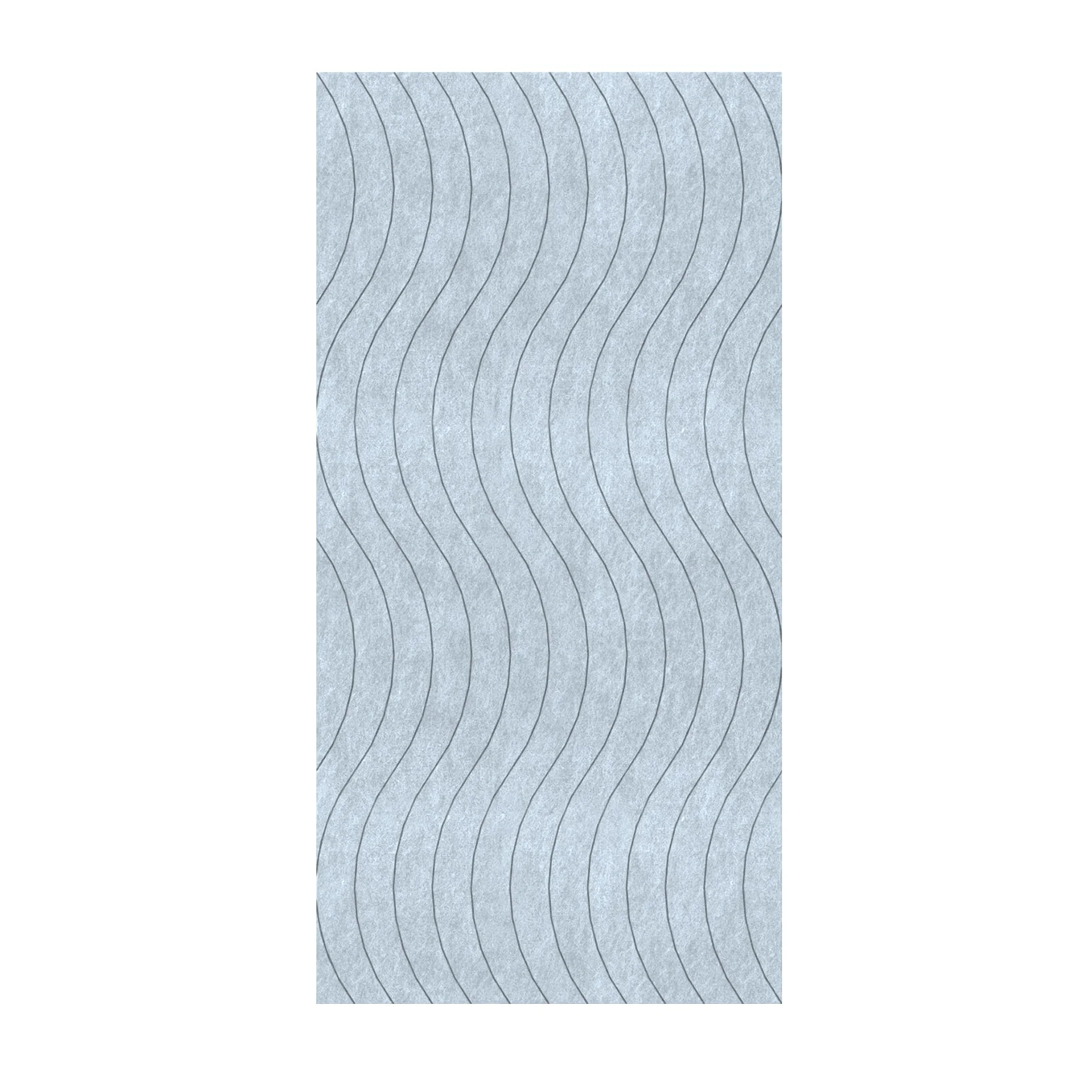 Панел за стена Pet Felt - Wave, цвят R47, 2400 x 1200 mm, дебелина 9 mm, 1 брой