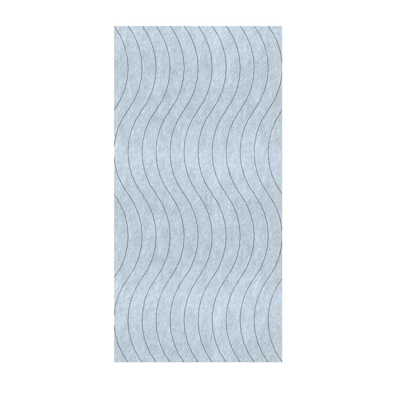 Панел за стена Pet Felt - Wave, цвят R47, 2400 x 1200 mm, дебелина 9 mm, 1 брой