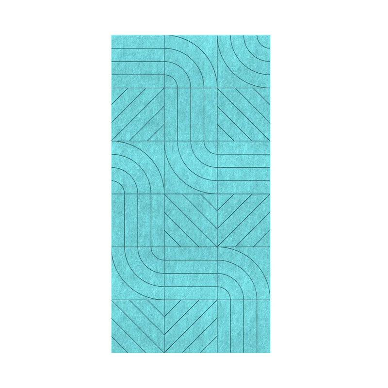 Панел за стена Pet Felt - Direction, цвят R49, 2400 x 1200 mm, дебелина 9 mm, 1 брой