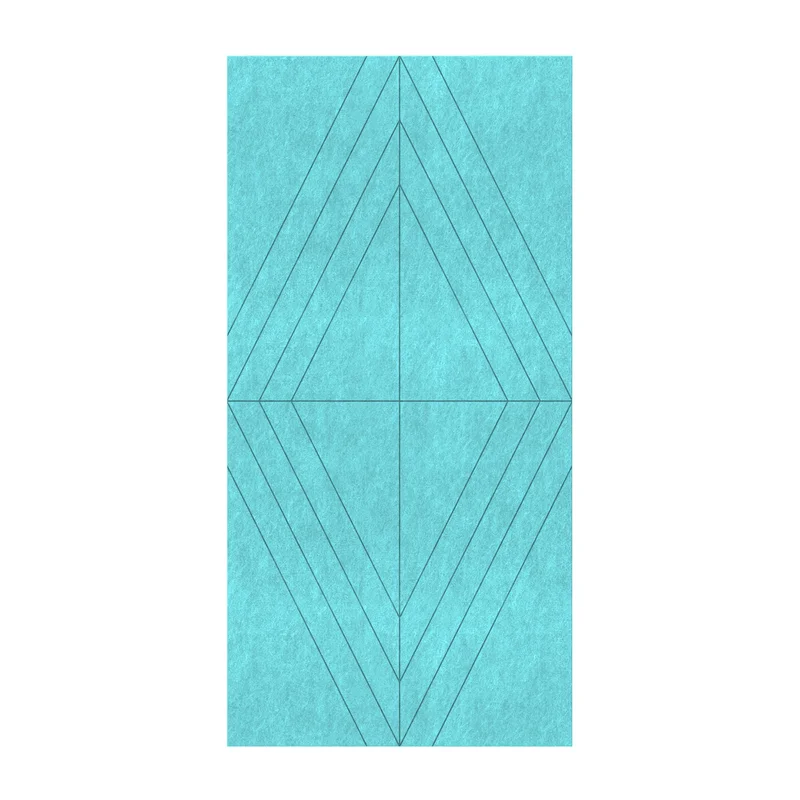 Панел за стена Pet Felt - Rhombus, цвят R49, 2400 x 1200 mm, дебелина 9 mm, 1 брой