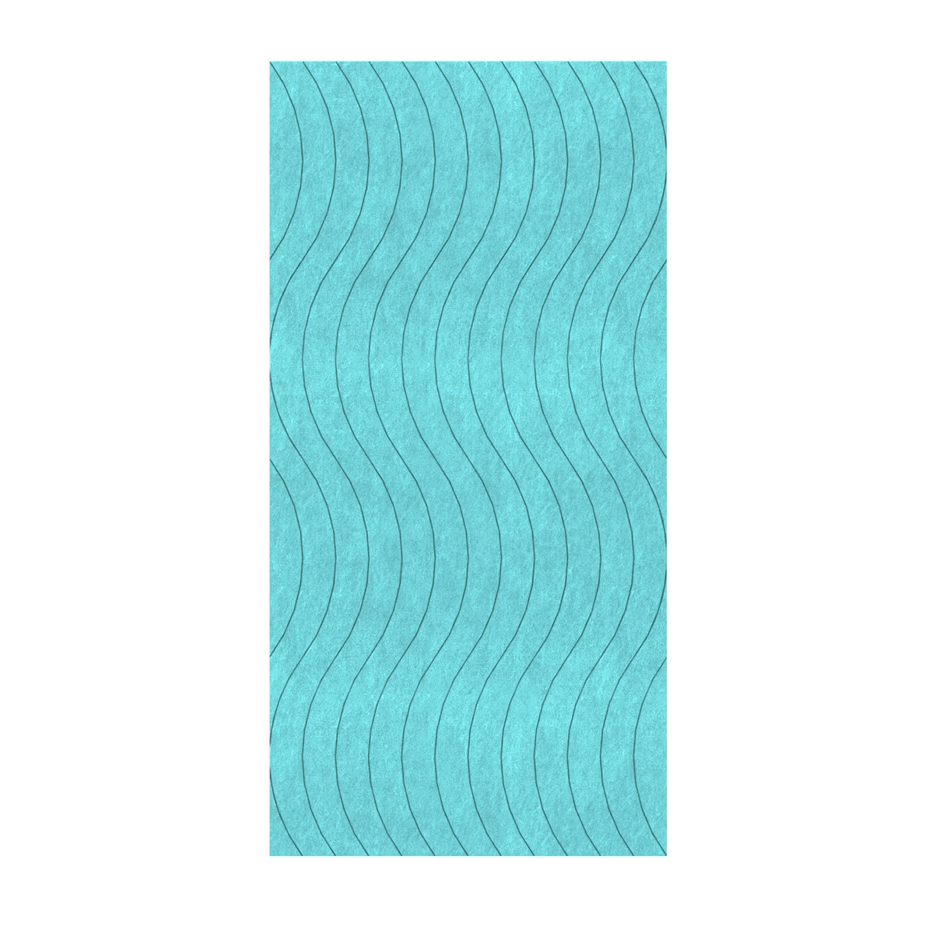 Панел за стена Pet Felt - Wave, цвят R49, 2400 x 1200 mm, дебелина 9 mm, 1 брой