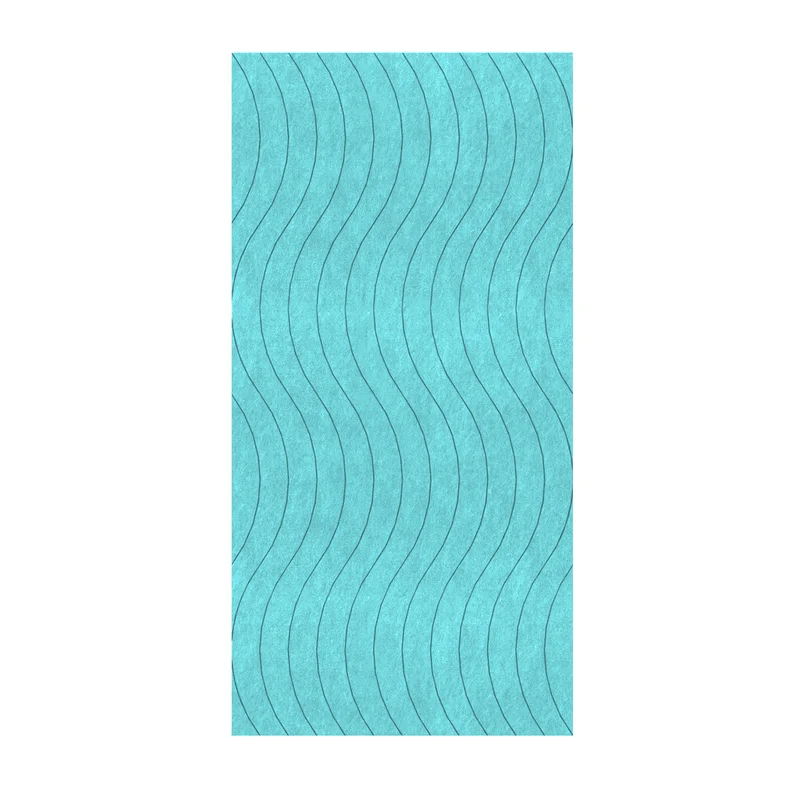 Панел за стена Pet Felt - Wave, цвят R49, 2400 x 1200 mm, дебелина 9 mm, 1 брой