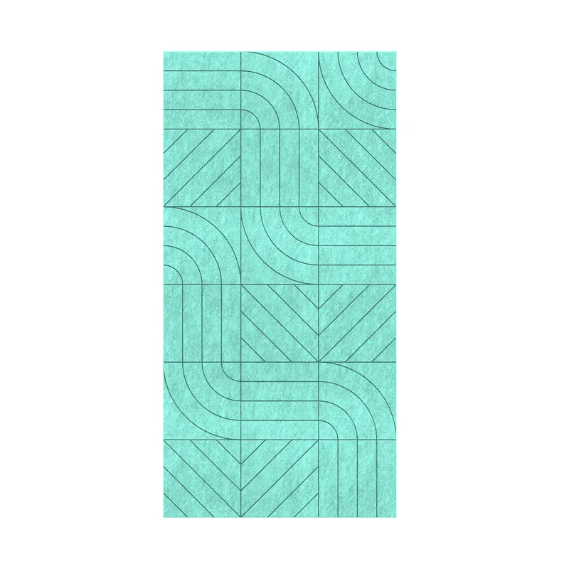 Панел за стена Pet Felt - Direction, цвят R50, 2400 x 1200 mm, дебелина 9 mm, 1 брой