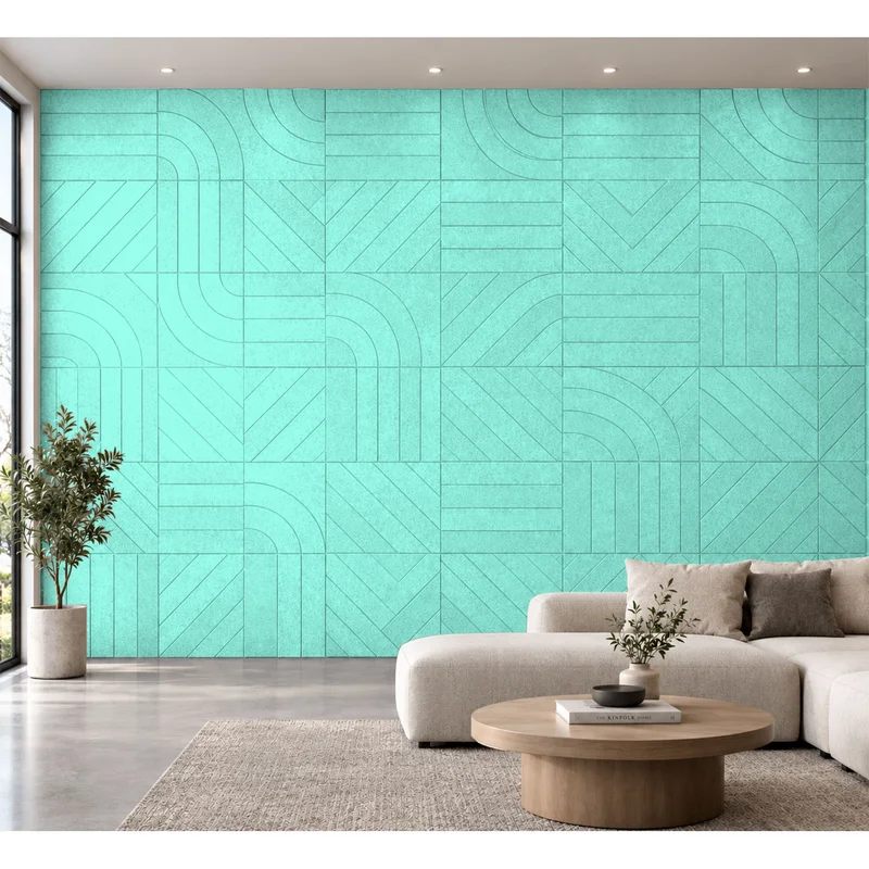 Панел за стена Pet Felt - Direction, цвят R50, 2400 x 1200 mm, дебелина 9 mm, 1 брой