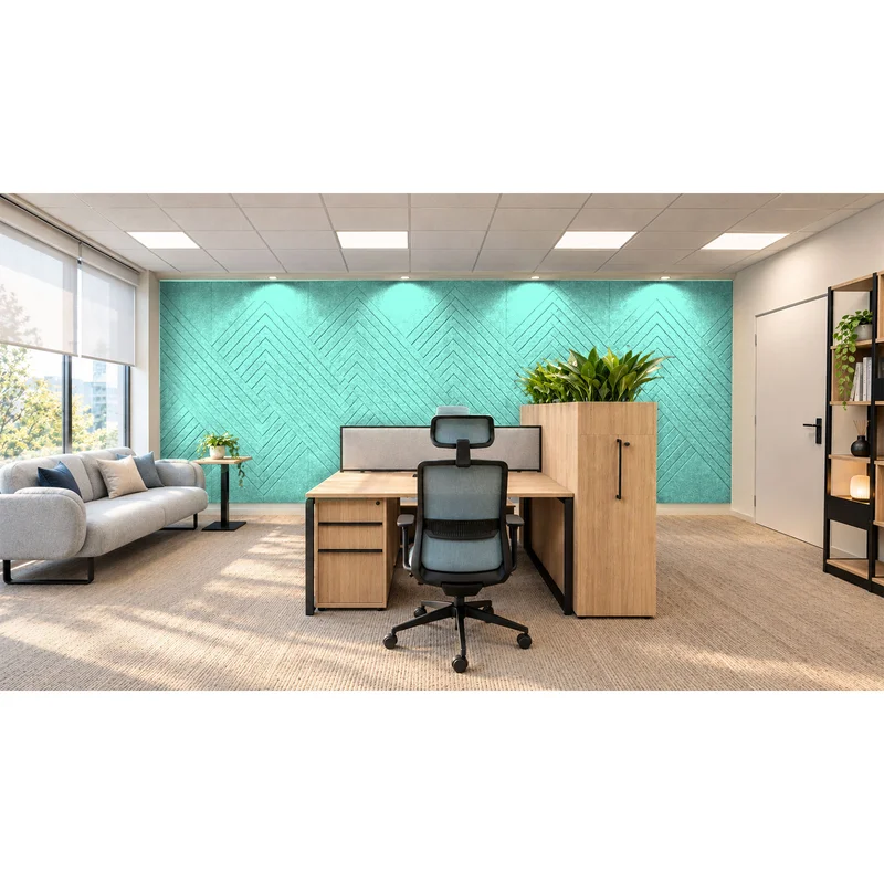 Панел за стена Pet Felt - X-Line, цвят R50, 2400 x 1200 mm, дебелина 9 mm, 1 брой