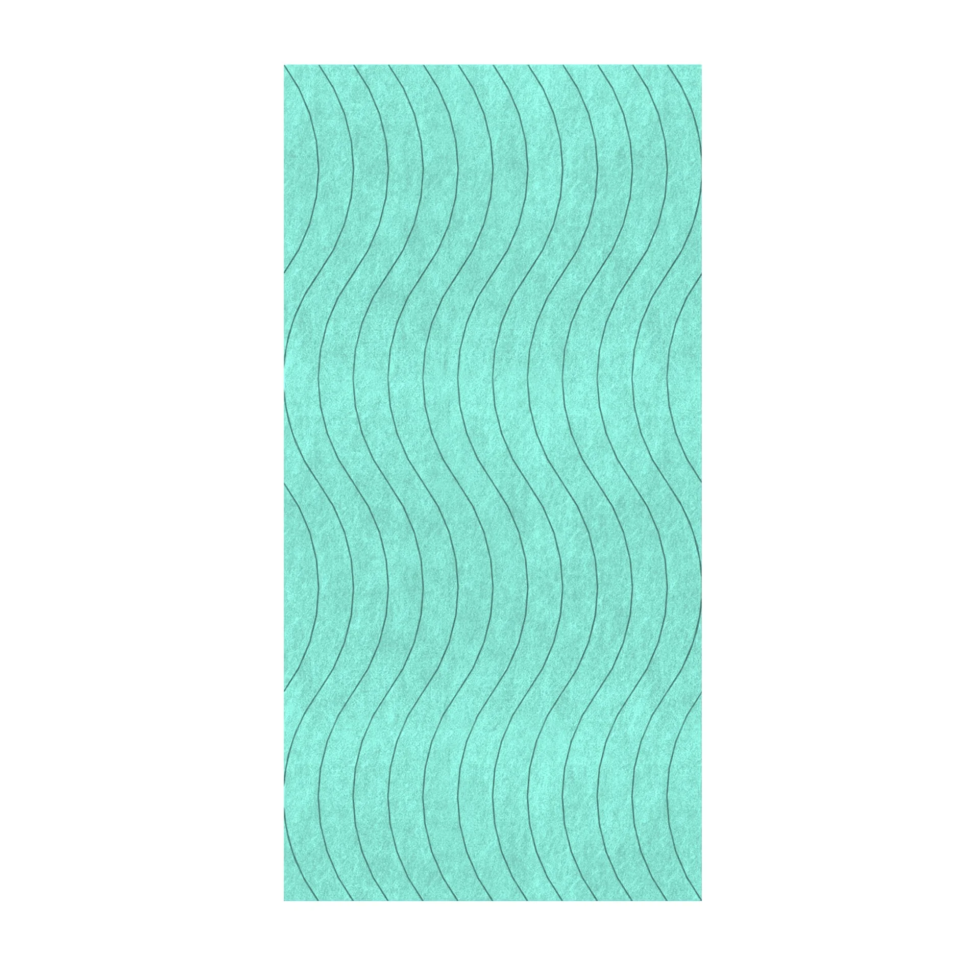 Панел за стена Pet Felt - Wave, цвят R50, 2400 x 1200 mm, дебелина 9 mm, 1 брой