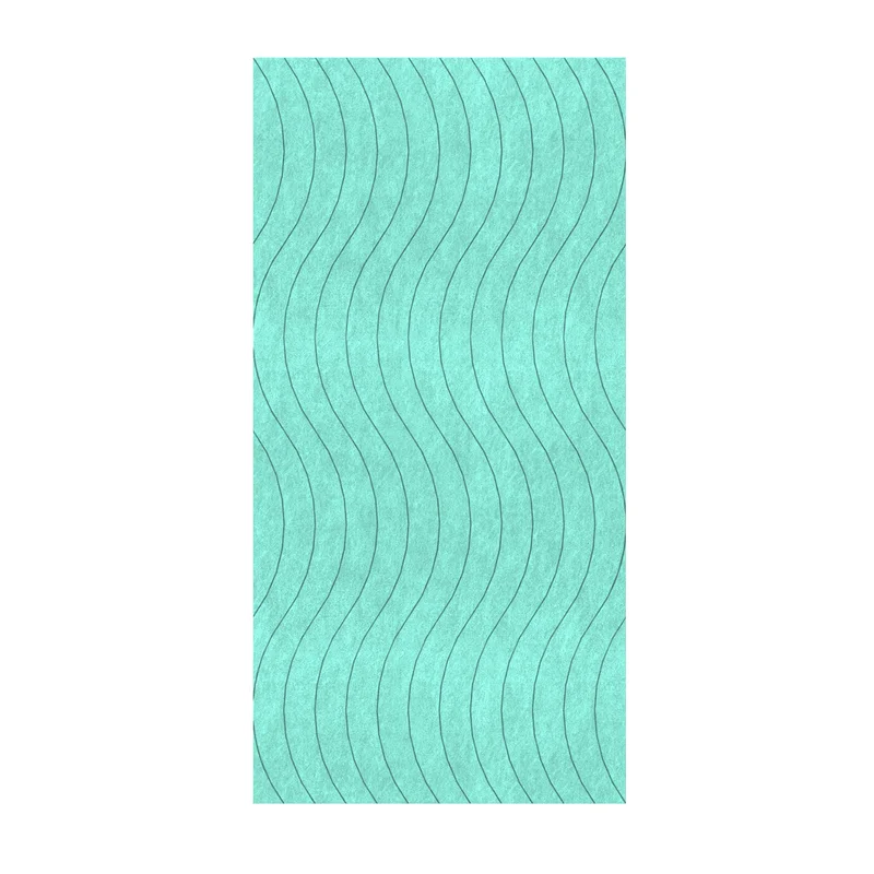 Панел за стена Pet Felt - Wave, цвят R50, 2400 x 1200 mm, дебелина 9 mm, 1 брой