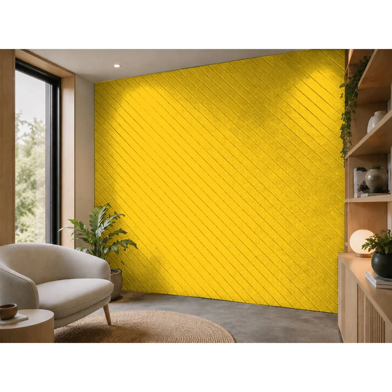 Панел за стена Pet Felt - Aangle Line, цвят R51, 2400 x 1200 mm, дебелина 9 mm, 1 брой
