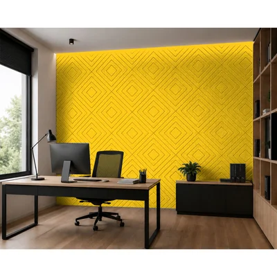 Панел за стена Pet Felt - Illusion, цвят R51, 2400 x 1200 mm, дебелина 9 mm, 1 брой