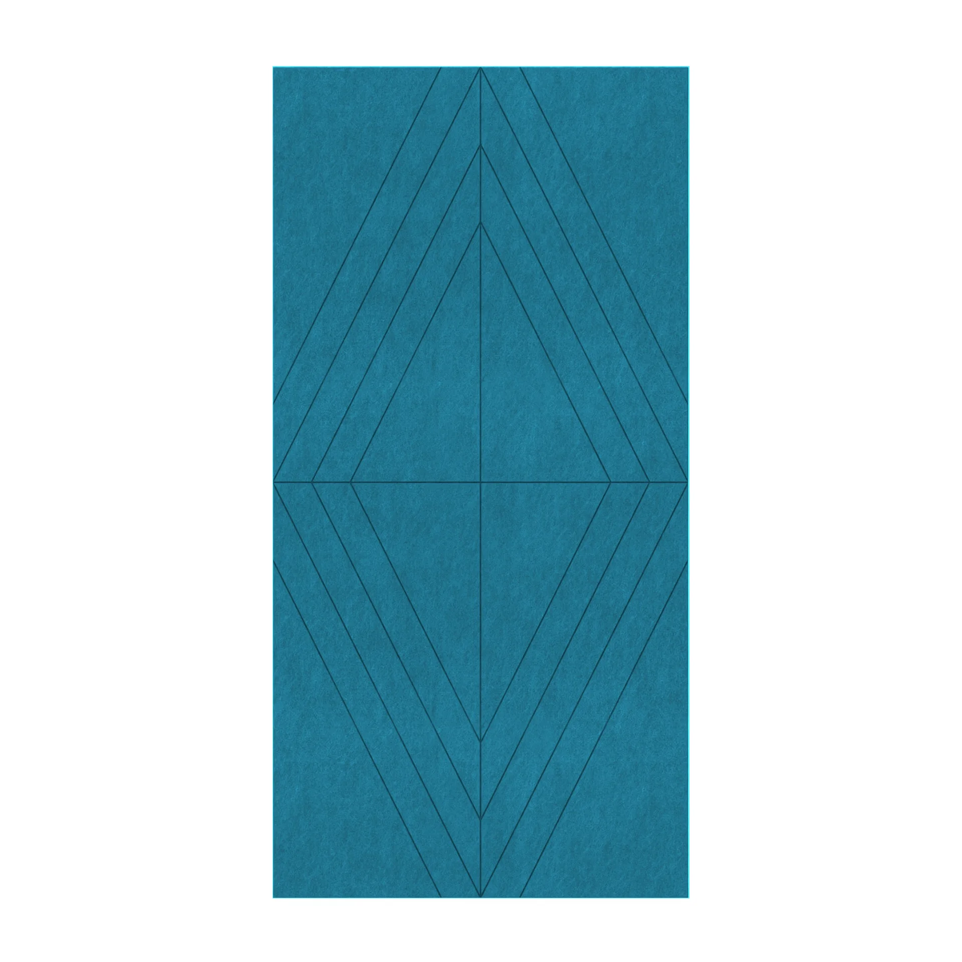 Панел за стена Pet Felt - Rhombus, цвят R53, 2400 x 1200 mm, дебелина 9 mm, 1 брой