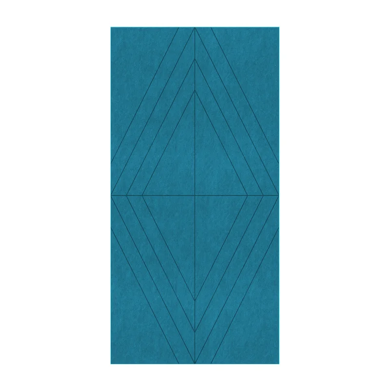 Панел за стена Pet Felt - Rhombus, цвят R53, 2400 x 1200 mm, дебелина 9 mm, 1 брой