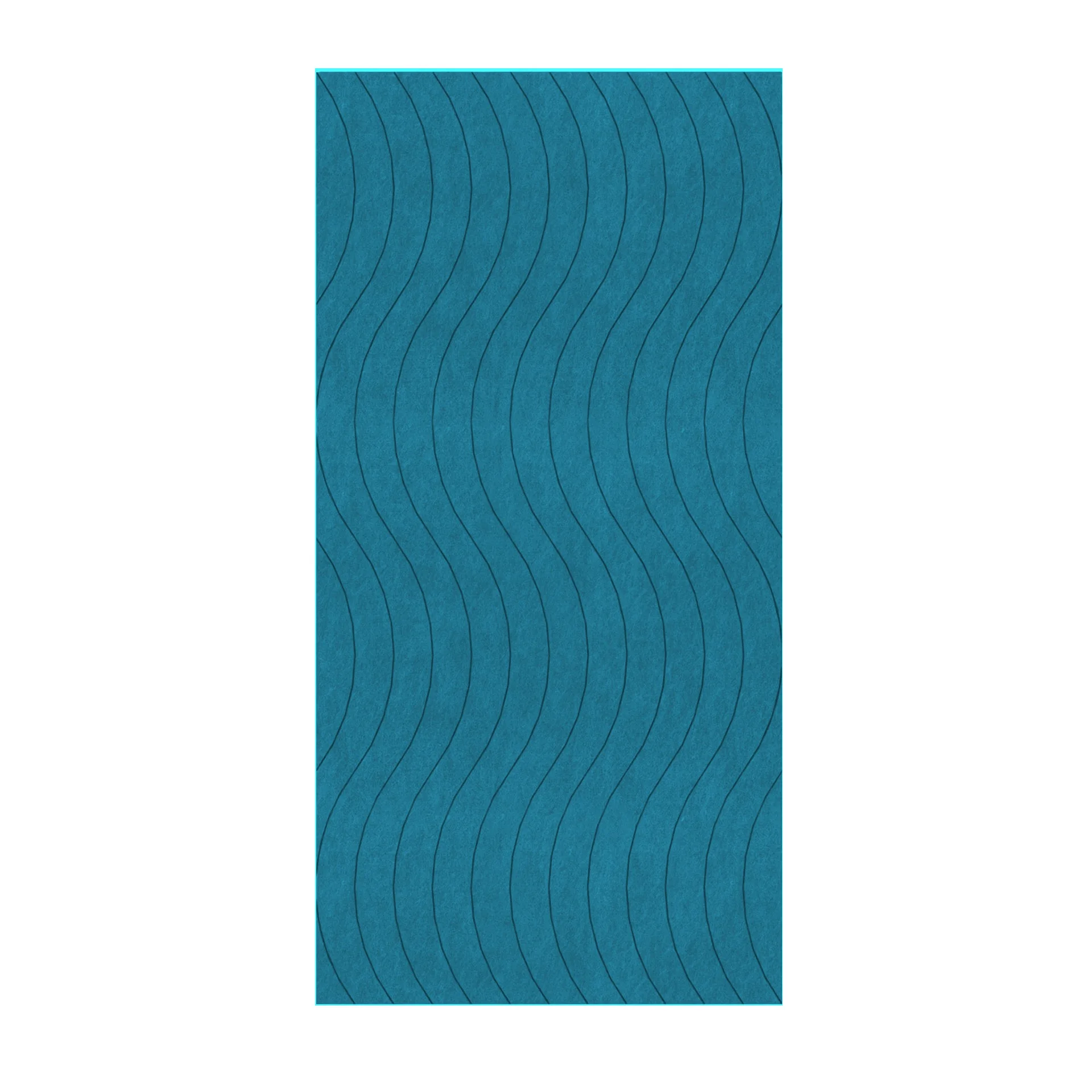 Панел за стена Pet Felt - Wave, цвят R53, 2400 x 1200 mm, дебелина 9 mm, 1 брой
