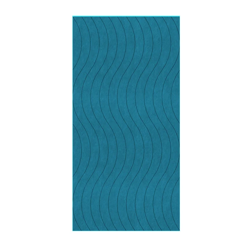 Панел за стена Pet Felt - Wave, цвят R53, 2400 x 1200 mm, дебелина 9 mm, 1 брой