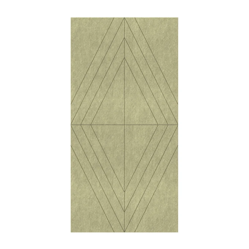 Панел за стена Pet Felt - Rhombus, цвят R56, 2400 x 1200 mm, дебелина 9 mm, 1 брой