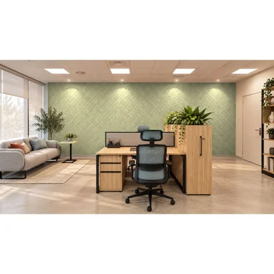 Панел за стена Pet Felt - Plaid, цвят R56, 2400 x 1200 mm, дебелина 9 mm, 1 брой