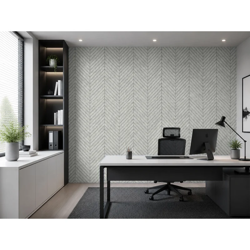Панел за стена Pet Felt - Fish Bone, цвят R57, 2400 x 1200 mm, дебелина 9 mm, 1 брой