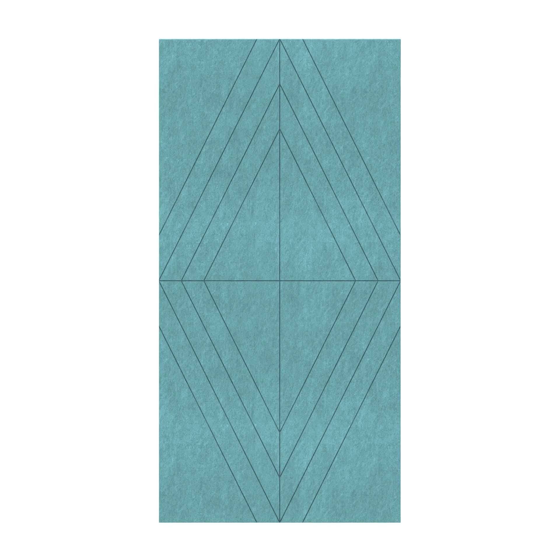 Панел за стена Pet Felt - Rhombus, цвят R58, 2400 x 1200 mm, дебелина 9 mm, 1 брой