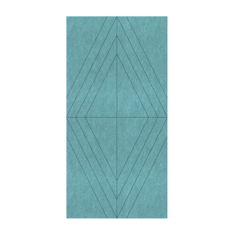 Панел за стена Pet Felt - Rhombus, цвят R58, 2400 x 1200 mm, дебелина 9 mm, 1 брой
