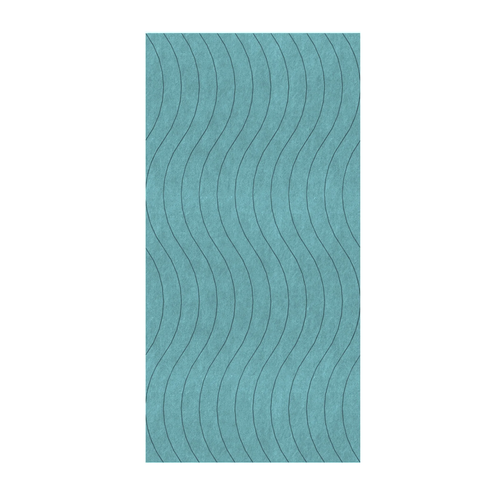Панел за стена Pet Felt - Wave, цвят R58, 2400 x 1200 mm, дебелина 9 mm, 1 брой