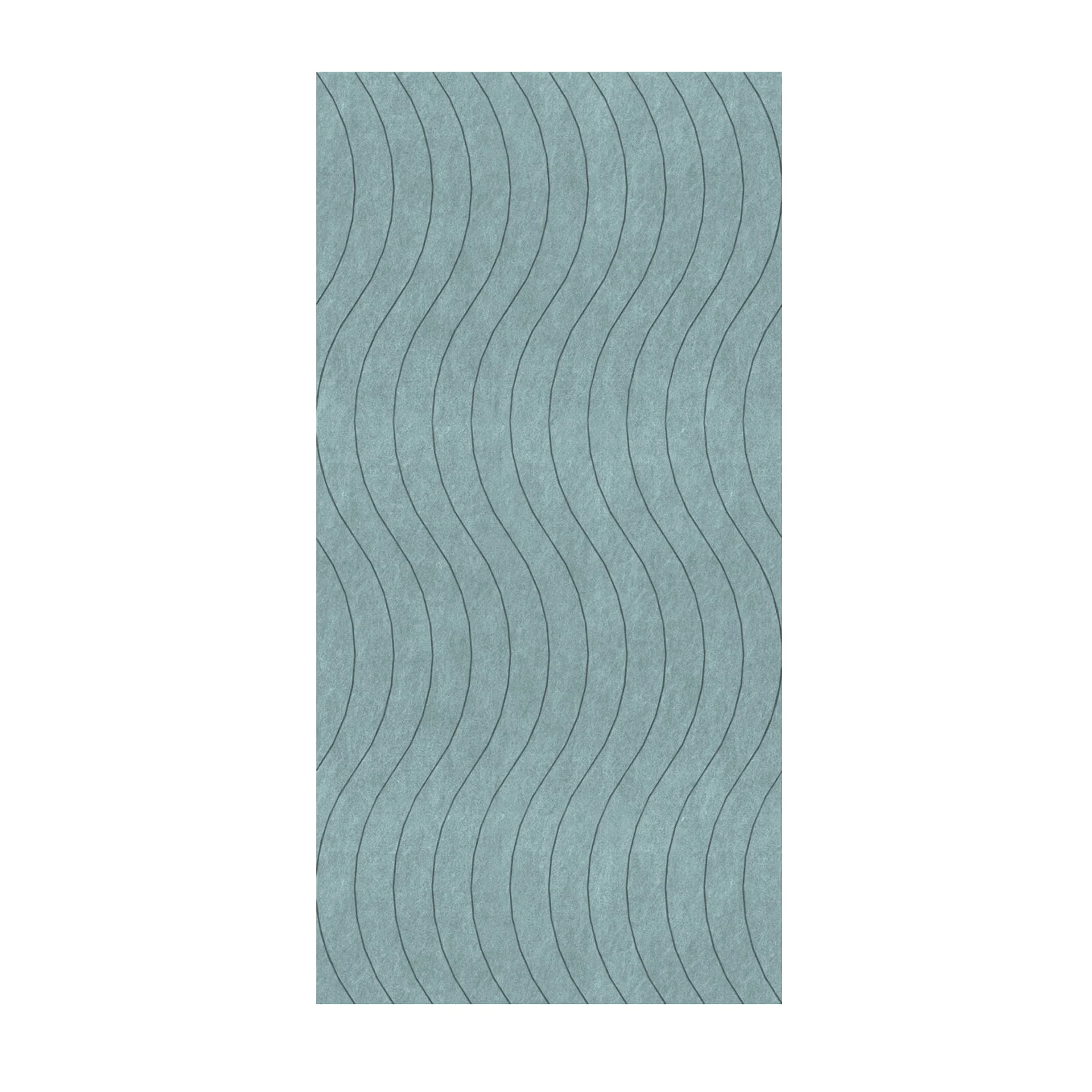 Панел за стена Pet Felt - Wave, цвят R60, 2400 x 1200 mm, дебелина 9 mm, 1 брой