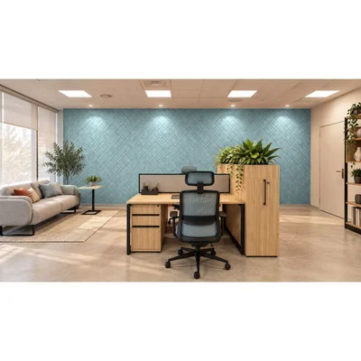 Панел за стена Pet Felt - Plaid, цвят R60, 2400 x 1200 mm, дебелина 9 mm, 1 брой