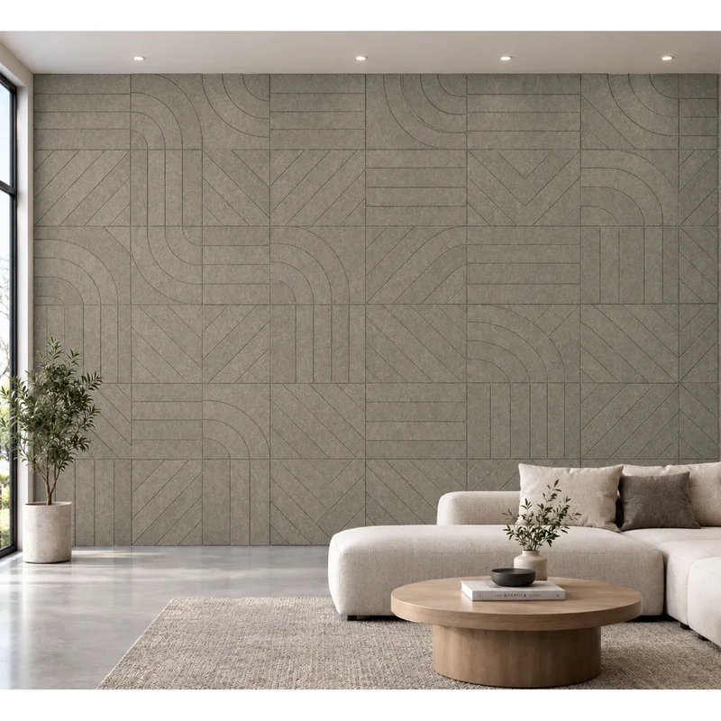 Панел за стена Pet Felt - Direction, цвят R61, 2400 x 1200 mm, дебелина 9 mm, 1 брой