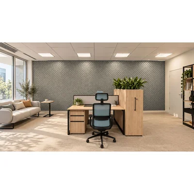 Панел за стена Pet Felt - Squares, цвят R61, 2400 x 1200 mm, дебелина 9 mm, 1 брой