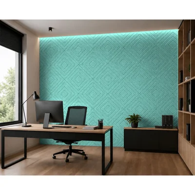Панел за стена Pet Felt - Illusion, цвят R63, 2400 x 1200 mm, дебелина 9 mm, 1 брой