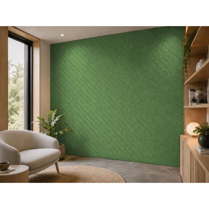 Панел за стена Pet Felt - Aangle Line, цвят R65, 2400 x 1200 mm, дебелина 9 mm, 1 брой